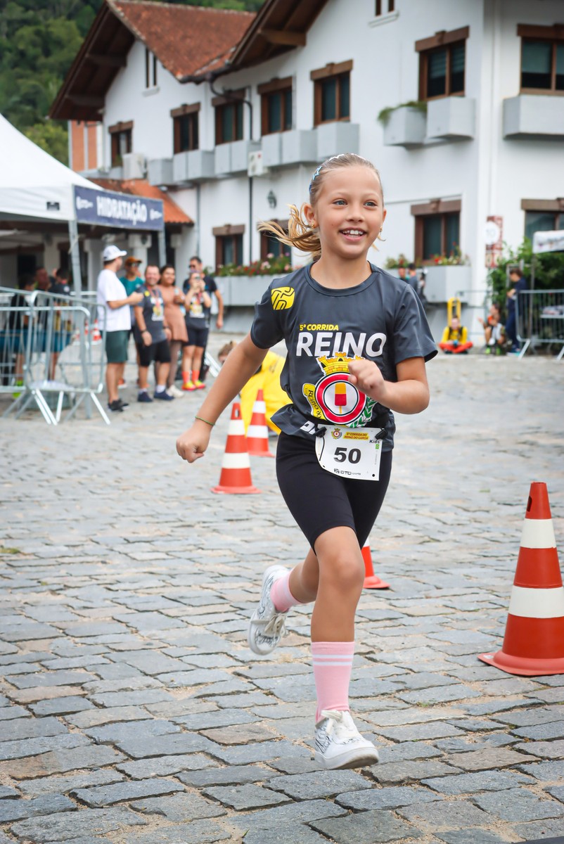 Jovem atleta na Corrida Kids